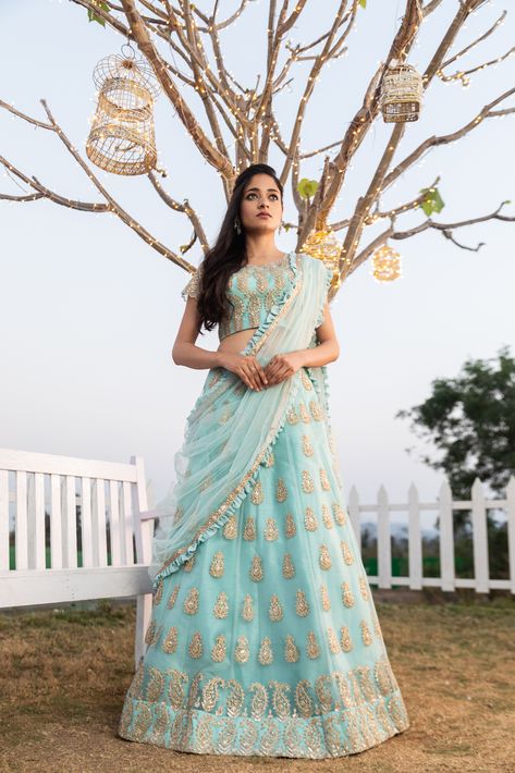 Blue Designer Lehenga, Designer Lehengas, Designer Lehenga, Sea Blue, Lehenga, Sky Blue, Blue Sky, Maxi Dress, Blue