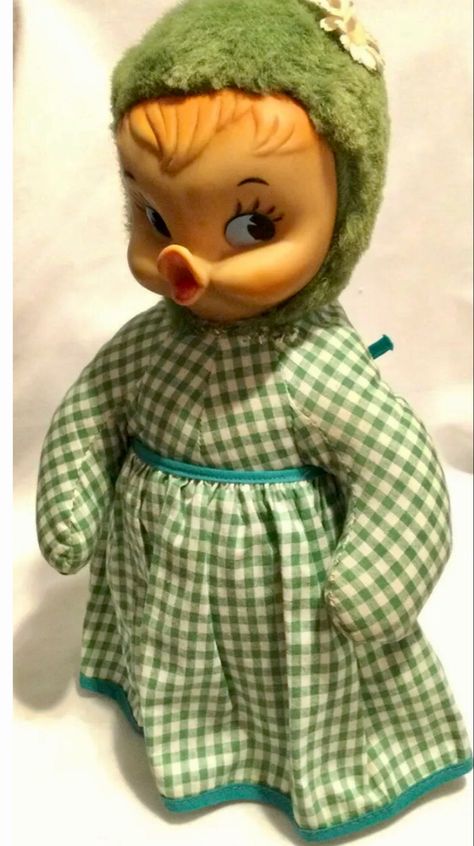 Vintage Rubber Duck, Rushton Dolls, Creepy Stuff, Rubber Face, Rubber Ducks, Big Bad Wolf, Bad Wolf, Vintage Easter, Christmas Toys