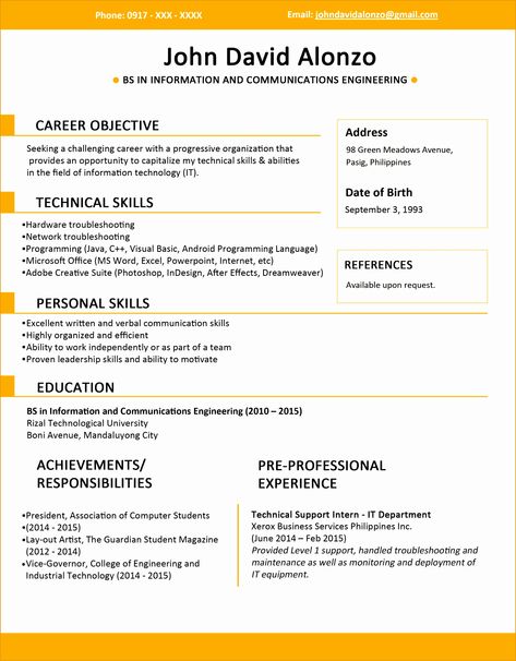 Jobstreet Resume Sample bjStw Beautiful Professional Curriculum Vitae Format Template | PROFESSIONAL TEMPLATES Study Layout, Resume Format Examples, Job Resume Format, Cv Example, Sample Resume Format, Chronological Resume, Sample Resume Templates, Basic Resume, Resume Layout