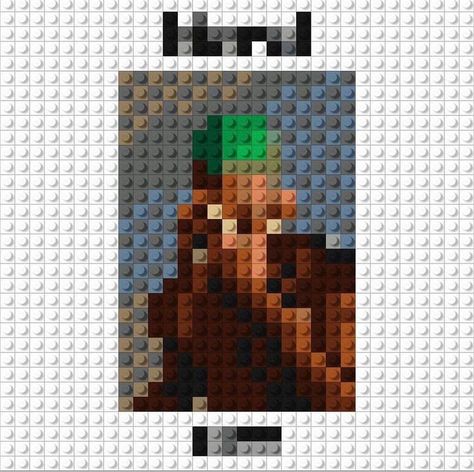 Frank Ocean Crochet Pattern, Frank Ocean Pixel Art, Frank Ocean Lego, Album Cover Pixel Art Grid, Frank Ocean Crochet, Pixel Album Cover, Perler Bead Album Cover, Pixel Art Album Cover, Album Pixel Art