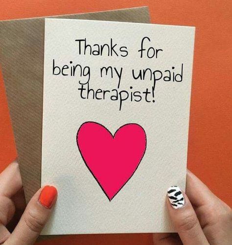 Handmade Birthday Cards For Best Friend, Best Friend Birthday Surprise, Best Friend Birthday Cards, Funny Thank You, Friend Stuff, Anniversaire Diy, Bff Birthday Gift, Recipes Christmas, Diy Gifts For Friends