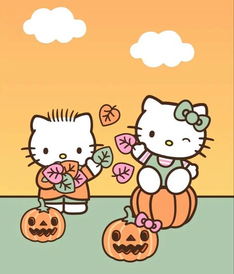 Hello Kitty And Dear Daniel, Dear Daniel, Relationship Stuff, Matching Halloween, Drawings Of Friends, Halloween Drawings, Hello Kitty Wallpaper, Matching Pfp, Cute Icons