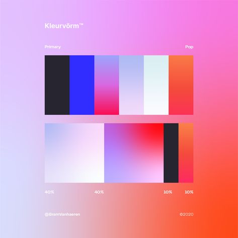 Kleurvorm on Behance Graphic Design Illustration Art, Visuell Identitet, Design Illustration Art, Logo Creator, Gradient Design, Graphic Design Trends, Color Palette Design, Color Pallets, Brand Colors