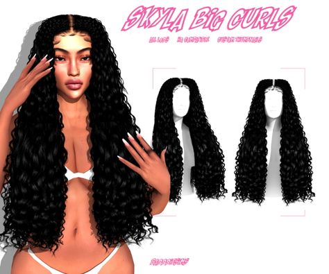 Afro Hair Sims 4 Cc, Sims 4 Curly Hair, The Sims 4 Cabelos, Sims 4 Black Hair, Mod Hair, Free Sims 4, Sims 4 Body Mods, Sims 4 Cc Skin, Sims 4 Expansions