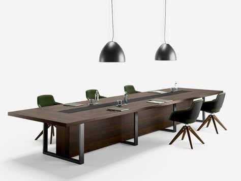 Download the catalogue and request prices of Board | meeting table By sinetica, rectangular wooden meeting table with cable management Wooden Meeting Table, Conference Table Design, Meeting Room Table, Eating Table, Office Entrance, Board Meeting, Couch Table, Meeting Table, Wall Table