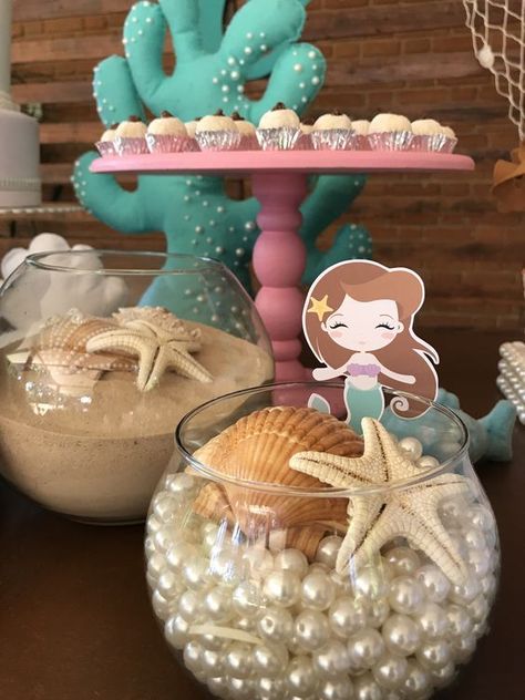 4de Verjaardag, Ariel Birthday Party, Ariel Party, Mermaid Birthday Party Decorations, Mermaid Theme Birthday Party, Idee Babyshower, Ariel Birthday, Mermaid Party Decorations, Mermaid Theme Party