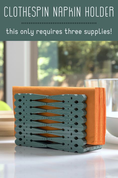 Clothespin Trivet Diy, Cloth Pins Ideas, Cloth Napkin Holder, Cloth Pin Crafts, Clothes Pins Ideas, Clothes Pin Crafts For Adults, Clothespin Crafts For Adults, Napkin Holder Ideas Diy, Napkin Holder Ideas