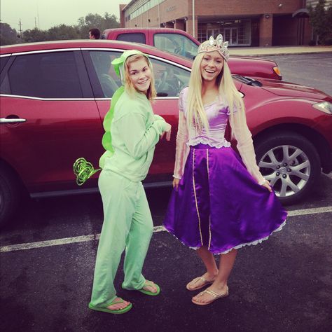 Rapunzel and Pascal. #tanlged #disneyday #rapunzel Megacon Outfits, Rapunzel And Pascal Halloween Costume, Mother Gothel And Rapunzel Costume, Rapunzel And Pascal Costume, Tangled Family Halloween Costumes, Rapunzel And Mother Gothel Costume, Pascal Costume, Rapunzel Mother Gothel Costume, Rapunzel Costume Adult