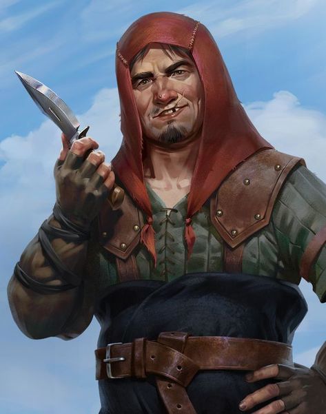 Fantasy Thug, Warhammer Fantasy Roleplay, Pathfinder Character, Fantasy Portraits, Human Male, Dungeons And Dragons Characters, Dnd Art, Fantasy Male, Warhammer Fantasy