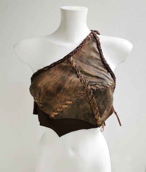 My original Dream Warriors one shoulder leather bra, available on my Etsy shop until sold out. One Strap Top, Crop Top One Shoulder, Dream Warriors, Viking Costume, Leather Bra, Leather Crop Top, Open Back Top, Cropped Tube Top, Dance Costumes