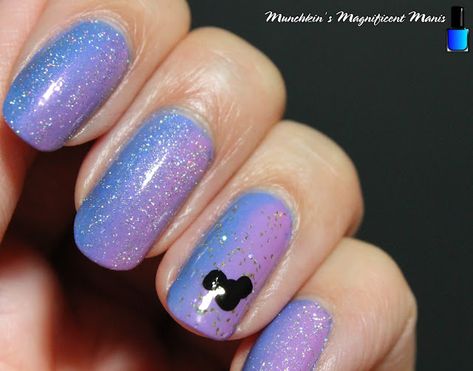 Disney's 50th Anniversary Nail Design Disney Anniversary Nails, Disney Nails 50th Anniversary, Disney 100th Anniversary Nails, Disney 50th Anniversary Nails, Disney Fingernails, Anniversary Nail Ideas, Disney Nails 2022, Disney Theme Nails, Short Disney Nails