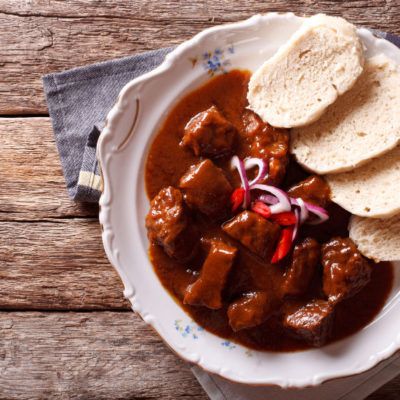 Traditional Czech Beef Goulash Recipe – View from Prague Czech Goulash, Ferret Food, Goulash Recipe, Beef Goulash, Goulash Recipes, Rustic Bread, Beef Meat, Sunday Recipes, Beef And Potatoes