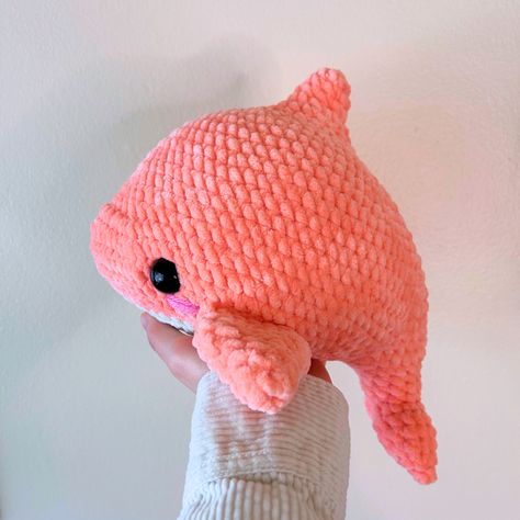 Crochet Dolphin Pattern, Dolphin Crochet Pattern, Dolphin Crochet, Crochet Dolphin, Chunky Yarn Crochet Pattern, Dolphin Pattern, Chunky Yarn Crochet, Crochet Stuffies, Crochet Plushies