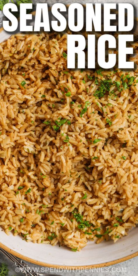 Minute Rice Side Dishes, Easy Rice Recipes 3 Ingredients, Thanksgiving Rice Recipes, Dairy Free Rice Recipes, Brown Rice Recipes Seasoned, Broccoli And Rice Recipes, Oven Rice Recipe, Cooked Rice Recipes Leftover, Homemade Dirty Rice