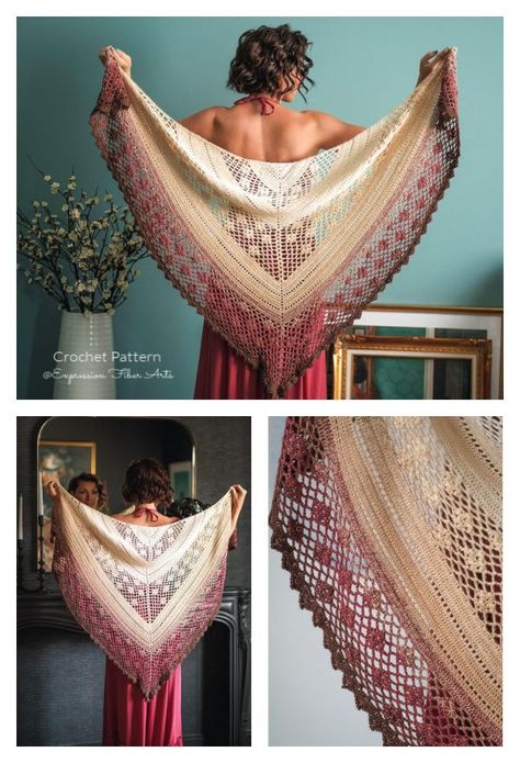 Sunset Diamonds Lace Shawl Free Crochet Pattern for Limited Time Bridal Crochet Shawl, Stevie Nicks Shawl Crochet Pattern, Crochet Fall Shawl Pattern Free, Boho Shawl Crochet Pattern, Wedding Shawl Crochet Pattern, Crochet Lace Shawl Pattern Free, Free Crochet Shawl Patterns Easy, Free Crochet Pattern Shawl, Crochet Lace Pattern Free