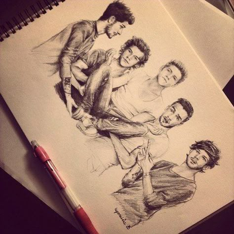 One Direction Fan Art, One Direction Drawings, One Direction Art, Desenhos Love, Gambar One Direction, One Direction Wallpaper, One Direction Imagines, One Direction Quotes, One Direction Photos