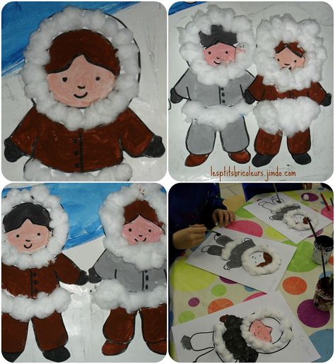 Pôle Nord Animals In Winter, Urs Polar, Pole Nord, Winter Preschool, Winter Crafts For Kids, Winter Animals, Winter Art, Winter Kids, Preschool Kids