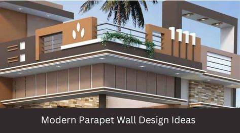 Fence Wall Design Concrete, Modern Parapet Wall Design, Terrace Design Balcony, Boundary Wall Design Ideas, Parapet Wall Design, Balcony Walkway, Boundary Wall Design, Fence Wall Design, Compound Wall Design