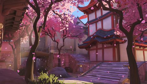 Hanamura (Overwatch) video games cherry blossom Blizzard Entertainment #Overwatch #1080P #wallpaper #hdwallpaper #desktop 컴퓨터 배경화면, Overwatch Wallpapers, Cherry Blossom Wallpaper, Arte 8 Bits, Computer Wallpaper Desktop Wallpapers, Desktop Wallpaper Art, Cute Desktop Wallpaper, Japon Illustration, Anime Backgrounds Wallpapers