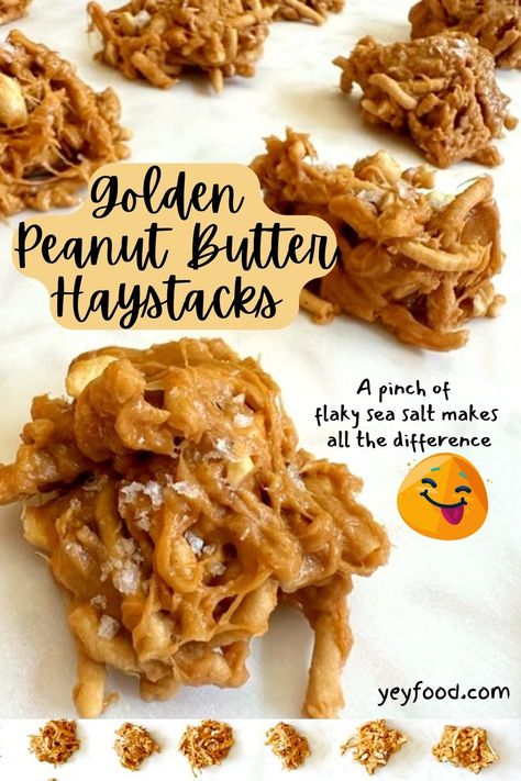 Yeyfood.com: Recipes, cooking tips, and kitchen hacks for home cooks of all levels Haystack Candy Recipe, Hay Stacks Recipe, Haystacks Recipe, Chocolate Shake, Peanut Recipes, Peanut Butter Bars, Butterscotch Chips, Sweet Snacks Recipes, Salty Snacks