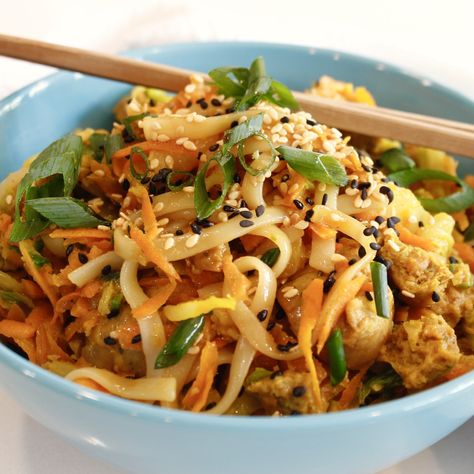 Deconstructed Egg Roll Noodle Bowl Vermecilli Noodle Bowl, Deconstructed Egg Roll, Asian Sides, Barley Salad, Asian Noodle, Sweet Potato Curry, Potato Curry, Chickpea Curry, Noodle Bowl