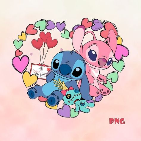 Happy Valentines Day Drawings, Happy Valentines Day Images Cute, Stitch And Angel Valentines, Valentines Day Templates, Valentines Day Drawings, Valentine Character, Stitch Valentines, Hearts For Valentines Day, Happy Stitch