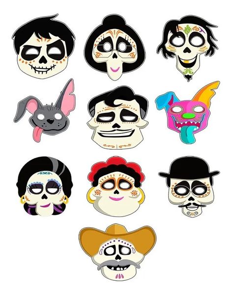 Coco Character Design, Coco Party, Trading Card Ideas, Coco Disney, Disney Png, English Activities For Kids, Alphabet Style, Halloween Balloons, Felt Patterns