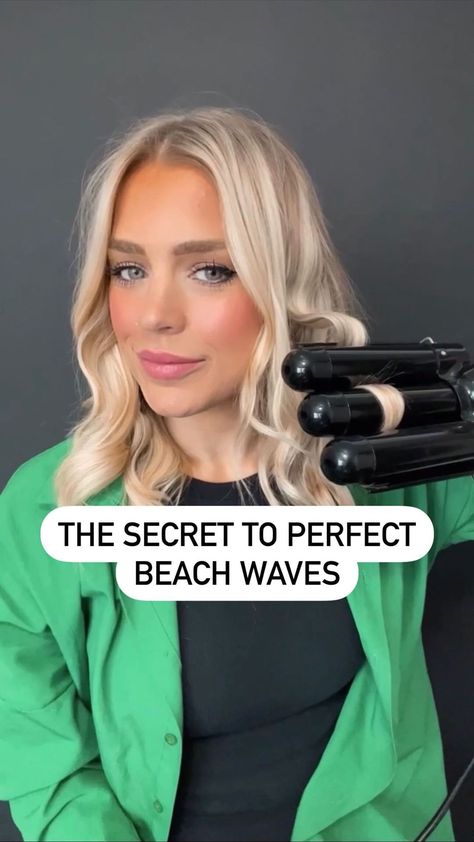 ‼️ the @lineonetools waver is the fastest, easiest way to create the perfect beachy waves. ⁣ ⁣ here are my top 3 tips when using the waver:… | Instagram 3 Barrel Waver Hair Medium Length, How To Use Hair Waver, How To Use A 3 Barrel Waver, 3 Prong Iron Waves Hairstyles, 3 Barrel Waver Hair Hairstyles, How To Crimp Your Hair With A Crimper, Deep Waver Iron Hairstyles, Mermaid Waves Short Hair, Waver Iron Hairstyles