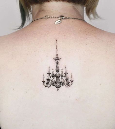 20 Gorgeous Chandelier Tattoo Ideas Chandelier Tattoo, Mini Tattoo, Chest Tattoos, Chest Tattoos For Women, Full Body Tattoo, Detailed Tattoo, Painting Tattoo, Sternum Tattoo, Traditional Tattoo Flash