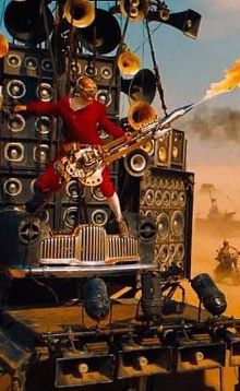 The guitar player from Mad Max: Fury Road After Earth, Guitar Guy, The Road Warriors, Mad Max Fury, Mad Max Fury Road, I Love Cinema, Fury Road, Post Apocalypse, Mad Max