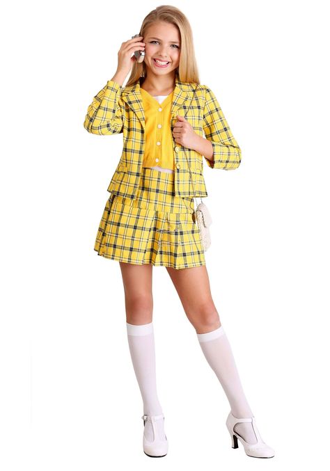 PRICES MAY VARY. Size: X-Small Jacket & skirt: 62% polyester, 35% cotton, 3% rayon, sweater vest yellow fabric: 100% cotton, vest white fabric: 100% polyester Jacket has princess seams & false pocket welts Jacket has 3 decorative buttons at center front Pullover tank top has sweater panels attached at side and shoulder seams The Fun Costumes Cher Clueless Costume for Girls We take movies seriously at Fun Costumes and we're proud to be one of the world's top designers of licensed costume styles. Best Dress Up Days, Best Women Costume, 118 118 Costume, Party City Halloween Costumes For Women, Walmart Costumes For Women, Abc Party Costumes Plus Size, Ghost Buster Womens Costume, Movie Star Costumes For Women Hollywood, Where’s Waldo Womens Costume