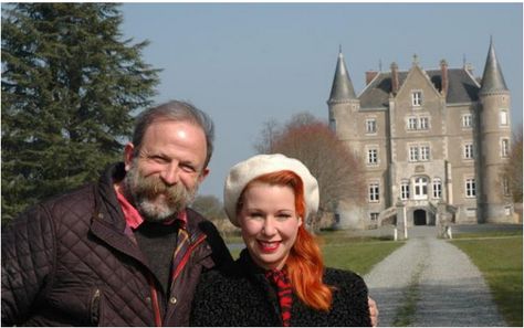 Angel Adoree, French Chateau Homes, Chateau De La Motte Husson, Angel Strawbridge, Escape To The Chateau, The Chateau, Tv Couples, French Cottage, French Chateau