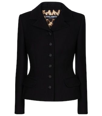 DOLCE & GABBANA Cardigan aus Seide € 745 Dolce Gabbana Jacket, Embellished Dress, Black Blazer, Daily Look, Dolce & Gabbana, Wool Blazer, Coat Fashion, Office Wear, Work Casual