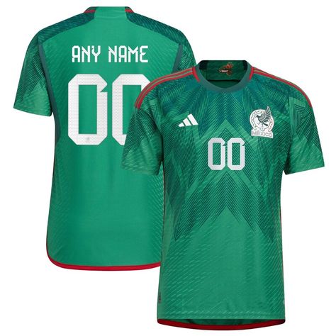 Qatar World Cup 2022, Mexico National Team, Qatar World Cup, Nfl Games, World Cup 2022, Custom Jerseys, Team Shirts, Green Man, Feeling Great