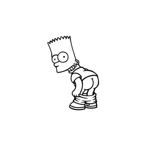 Bart Simpson Tattoo Stencil, Bart Simpson Tattoo Design, Simpson Drawing Ideas, Simpson Tattoo Design, Simpson Tattoo Ideas, Simpson Drawings, Bart Simpson Tattoo, Old School Drawings, Cartoon Tattoo Designs