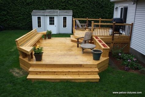 High Deck Ideas, Deck Extension, Deck Addition, High Deck, Gazebo On Deck, Deck Makeover, Dream Deck, Patio Deck Designs, Deck Designs Backyard