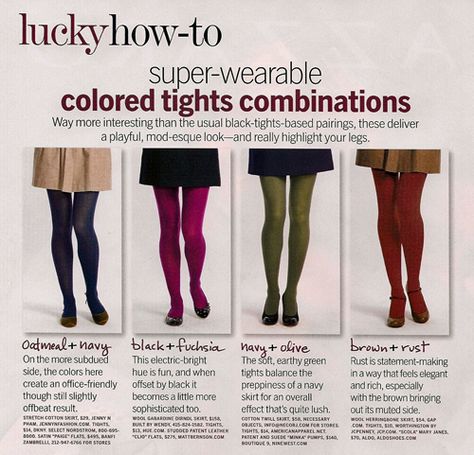 would love to get some colored tights- especially with all of my navy/gray/black skirts and dresses! 40s Mode, Arizona Robbins, Stile Preppy, Colored Tights, Looks Street Style, Tights Outfit, Stevie Nicks, Casual Winter Outfits, Mode Inspo