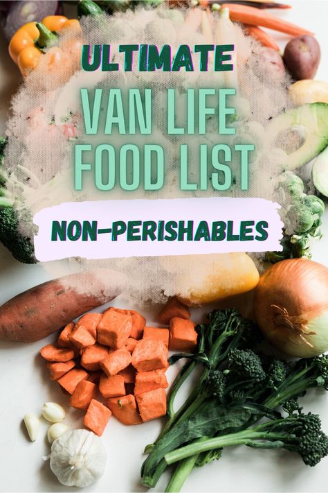 Van life without a fridge doesn't mean your meals have to be bland! Learn which foods are the best items to have on-hand that don't require refrigeration but can also make for a great meal. #vanlifeideas #cooking #vanlife #vanlifetips #mealprep #mealprepideas #outdoortips #outdoorcooking #healthyeating Car Living Meals, Vanlife Food Ideas, Car Living Food, Meals That Dont Require Cooking, Camper Van Food Ideas, Healthy Van Life Meals, Easy Vanlife Meals, No Refrigerator Meals, Easy Camper Van Meals