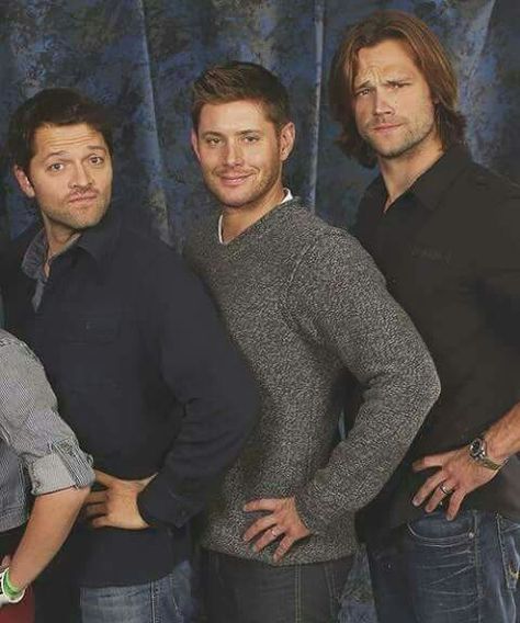 From shortest to tallest Castiel, Jensen Ackles, Dean, Supernatural, Black And White, White, Black