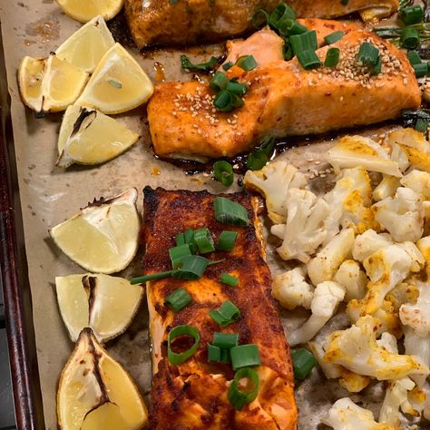 Salmon 2 Easy Ways: Roasted Tandoori Salmon and Broiled Salmon with a Miso-Maple Glaze Tandoori Salmon, Cherry Granola, Easy Dinner Desserts, Maple Glazed Salmon, Fast Cooking, Broiled Salmon, Cherry Smoothie, Easy Salmon Recipes, Recipe Sheets