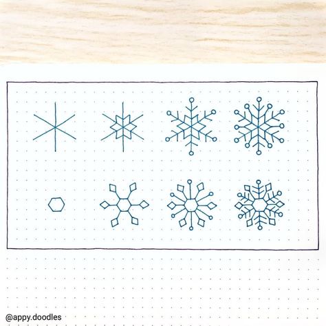 @shibadoodle on Instagram: “Love this snowflakes ❄️ tutorial from @appy.doodles step by step makes it really easy 👌❤️⠀ -⠀ Use the code 'SHIBADOODLE' for 10% off…”