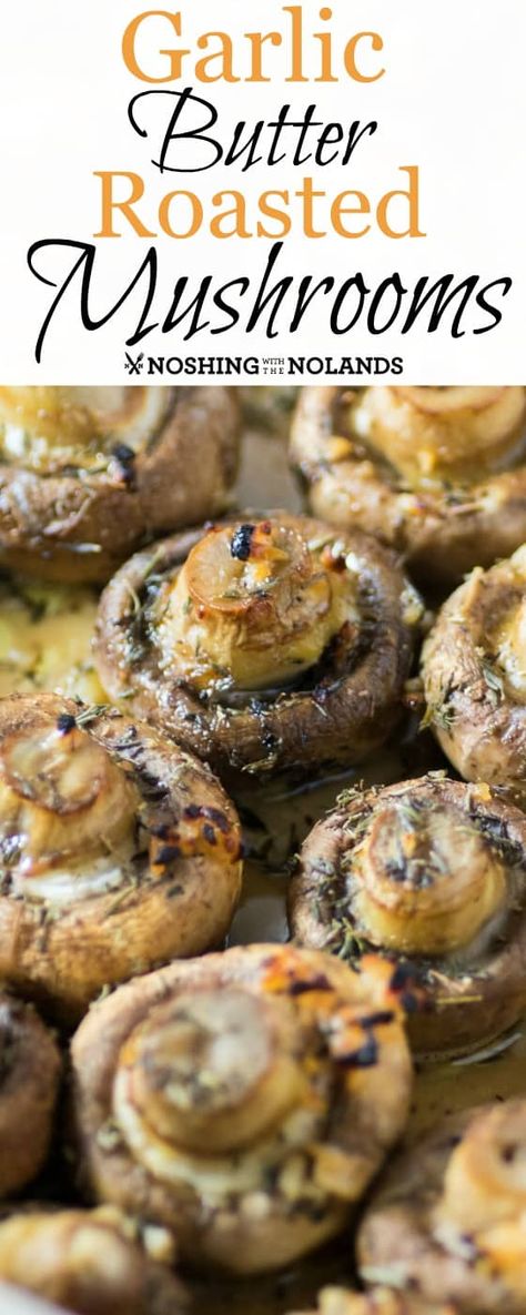 Garlic Butter Roasted Mushrooms Garlic Butter Roasted Mushrooms, Keto Cheesecake Brownies, Oven Roasted Mushrooms, Steak Mushrooms, Butter Mushrooms, Mushroom Side Dishes, Garlic Butter Mushrooms, Baked Mushrooms, Mushroom Dish