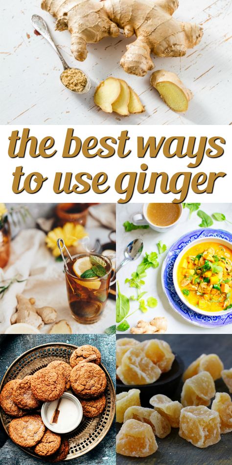 Ginger Root Recipes, Ginger Uses, Cooking With Ginger, Sweet Savory Recipes, Ginger Benefits, Ginger Recipes, Ginger And Honey, Healthy Eating Habits, Fresh Ginger