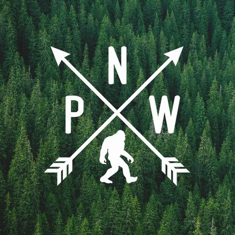 PNW Sasquatch Vinyl Decal Pacific Northwest Bigfoot Vinyl | Etsy Pnw Tattoo Washington, Pnw Stickers, Pacific Northwest Tattoo, Denver Tattoo, Clock Logo, Oregon Tattoo, Pnw Art, Pnw Tattoo, Yeti Logo