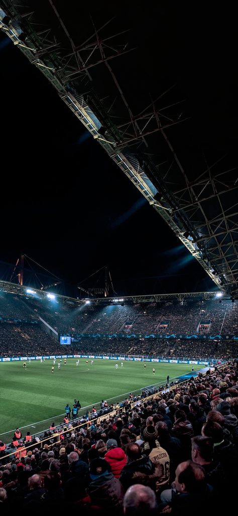 Football Fans In Stadium, Soccer Stadium Aesthetic, Dortmund Stadium, Football Stadium Wallpaper, Germany Dortmund, Bvb Wallpaper, Signal Iduna Park, Stadium Wallpaper, Park Wallpaper