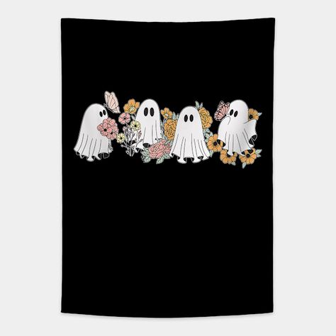 Floral Ghosts Halloween Women Men -- Choose from our vast selection of tapestries to match with your desired size to make the perfect custom tapestry. Pick your favorite: Movies, TV Shows, Art, and so much more! Available in small, medium, large. Perfect for decorations in apartments, bedrooms, and dorm rooms. Ghosts Halloween, Halloween Women, Halloween Ghosts, Apartments Bedrooms, Custom Tapestry, Dorm Rooms, Women Men, Ghost, Favorite Movies