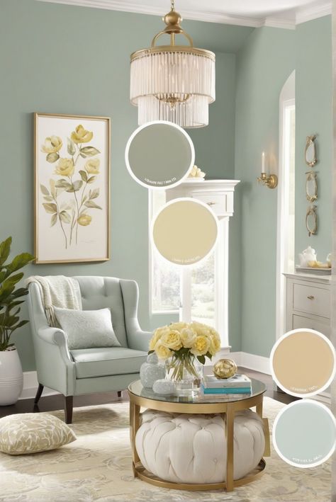 Sherwin Williams, coordinating colors, online colors, color harmony Rainwashed Sherwin Williams Living Room, Silvermist Sherwin Williams, Sherwin Williams Online, Light Oak Floors, Coastal Color Palette, Trending Paint Colors, Sherwin Williams Colors, Cabinet Color, Monochromatic Color Scheme