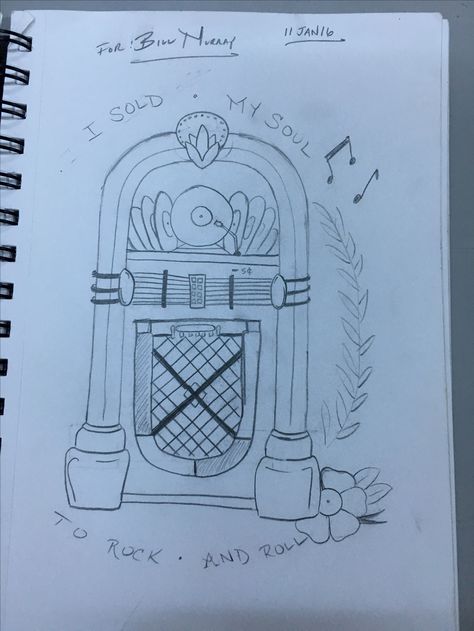 Juke Box Tattoo, Box Tattoo, Juke Box, Garden Bar, Flash Tattoo, Art Tattoo, Sketch, Male Sketch, Bar