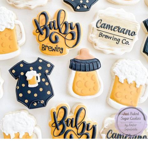 A Baby Is Brewing Cookies, Cookie Room, Diaper Party, A Baby Is Brewing, Announcement Onesie, Cookie Making, Baby Is Brewing, Pregnancy Announcement Onesie, Party Cookies