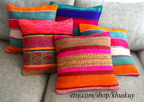 Hand woven pillows